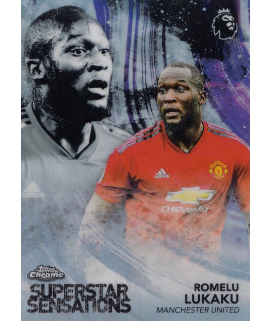 TOPPS CHROME PREMIER LEAGUE 2018-2019 SUPERSTAR SENSATIONS Romelu Lukaku (Manchester United)